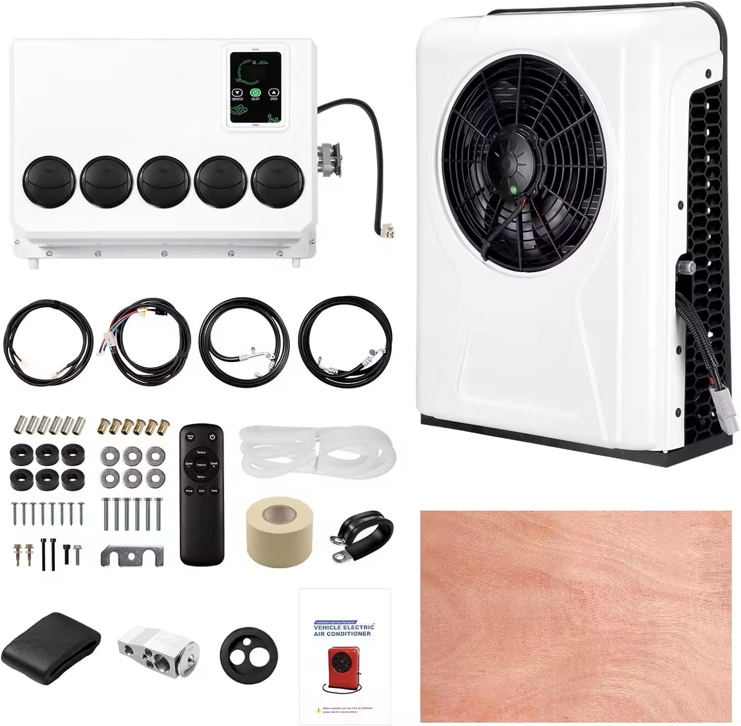 RGFROST Universal 12V / 24V Car Truck Split Climatiseur de stationnement électrique RGS001